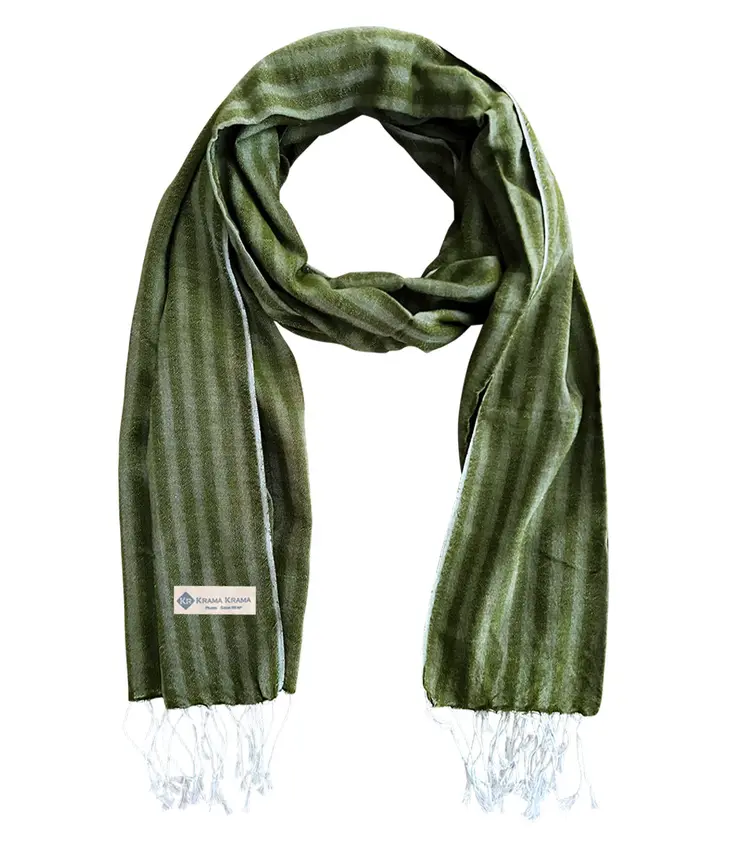 Plain green krama