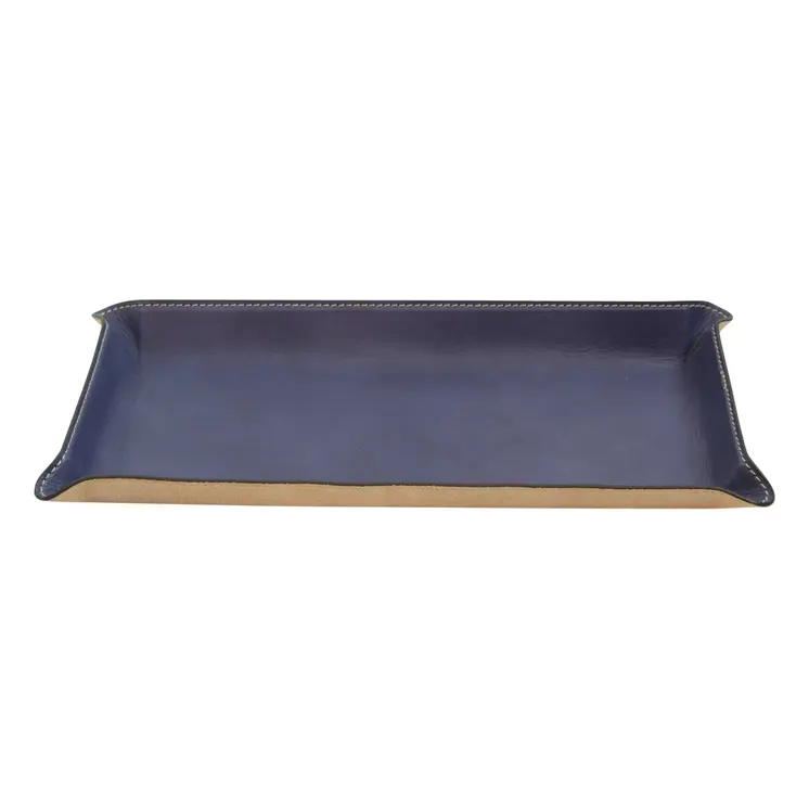 Leather desk tray