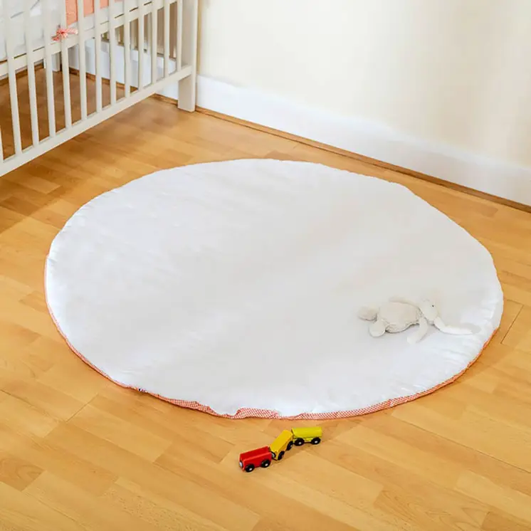 Tapis d'Eveil en Coton Bio Blanc