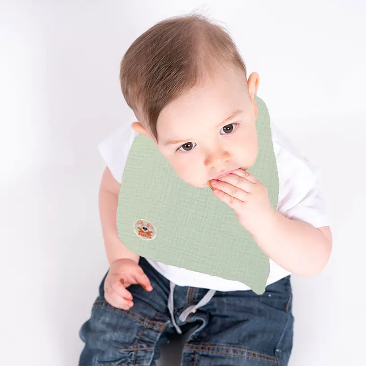 Bavoir en Coton Bio Vert