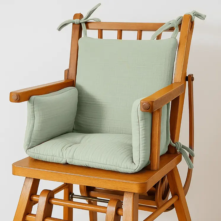 Coussin de Chaise Haute en Coton Bio Vert