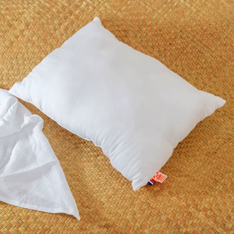 Coussin Rectangle en Coton Bio Blanc