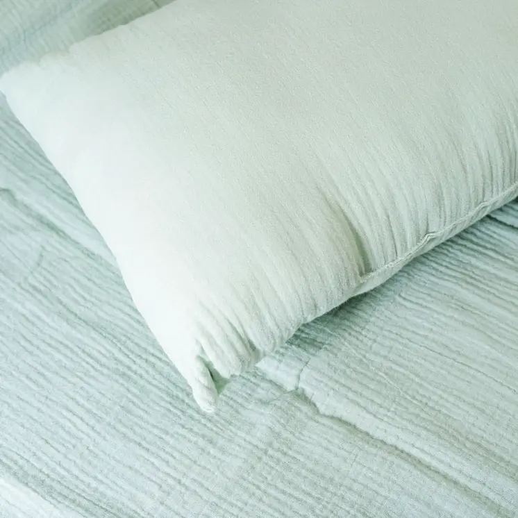 Coussin Rectangle en Coton Bio Vert