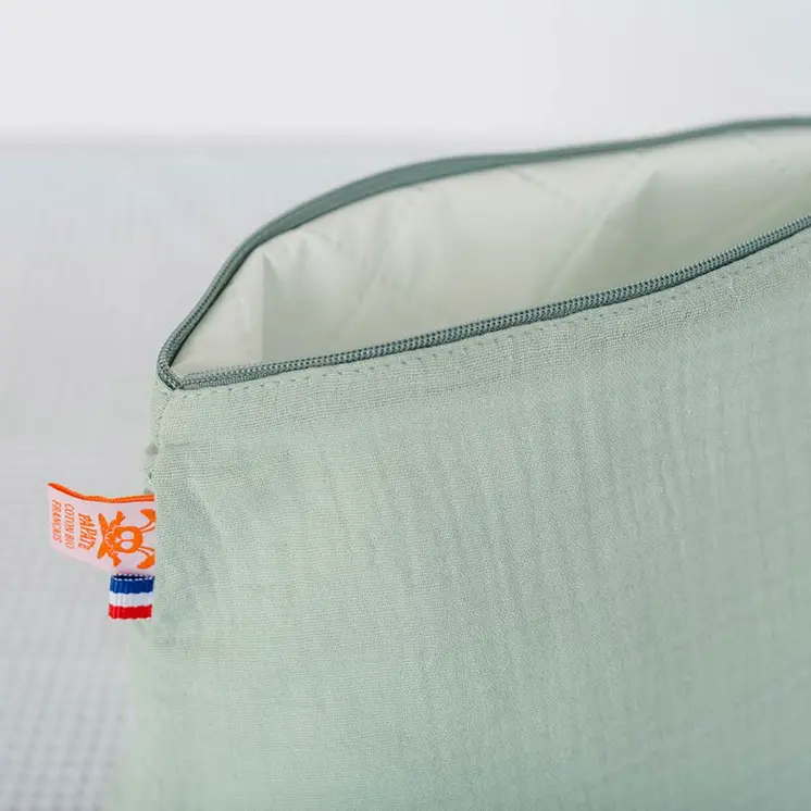 Trousse de Toilette en Coton Bio Vert