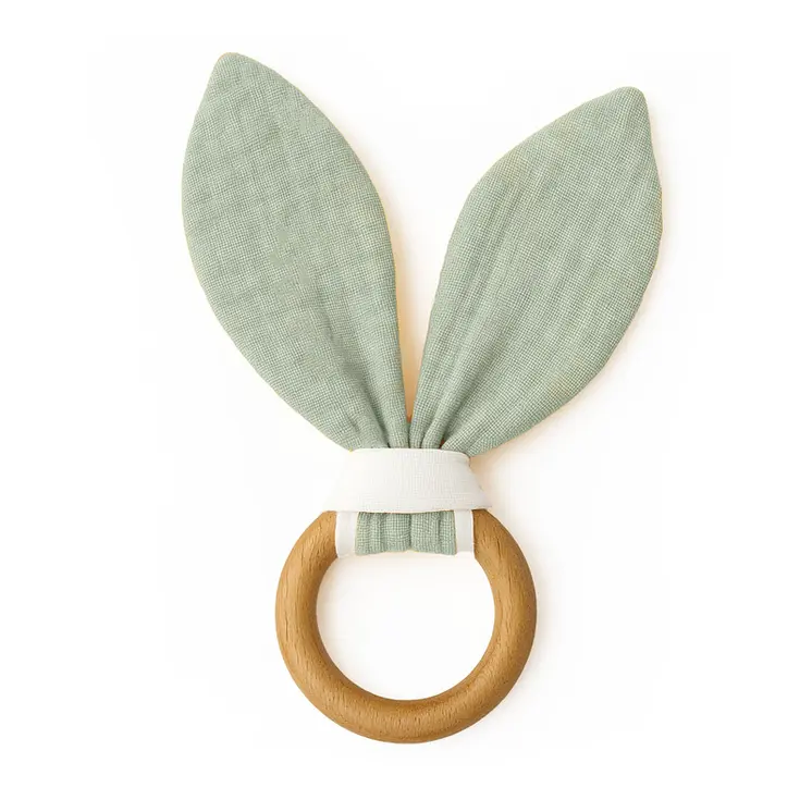 Anneau de Dentition en Coton Bio Vert