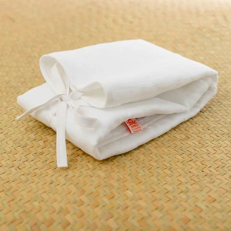 Tapis à Langer en Coton Bio Blanc
