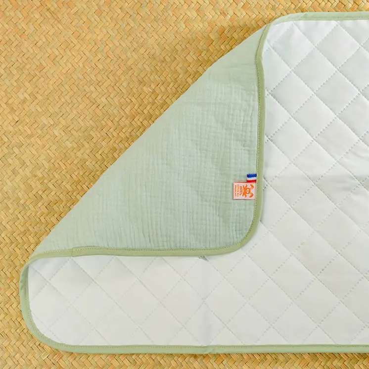 Tapis à Langer en Coton Bio Vert
