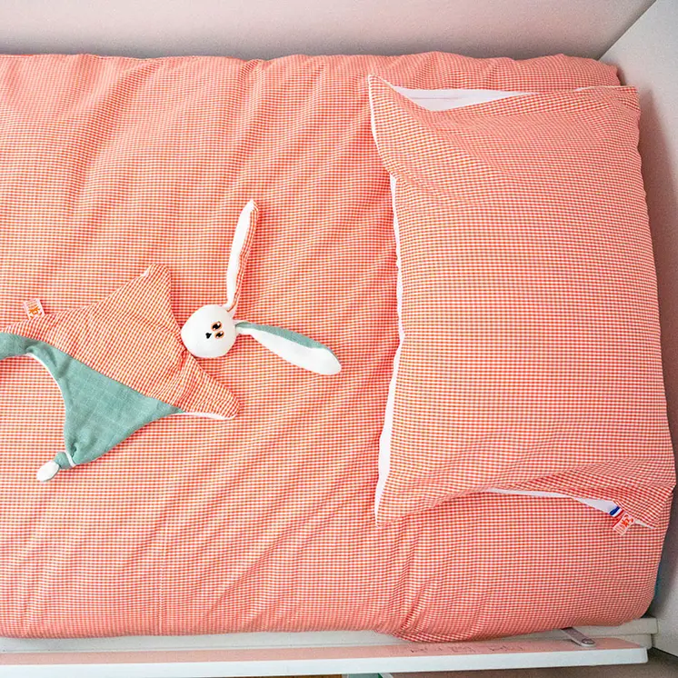 Housse de Couette en Coton Bio Vichy