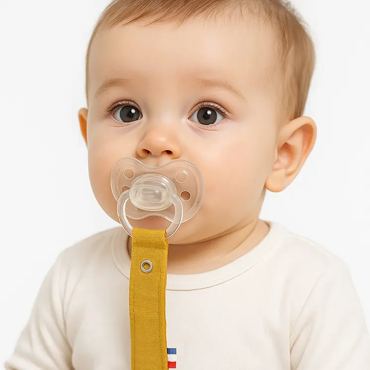 Attache Tétine en Coton Bio Honey