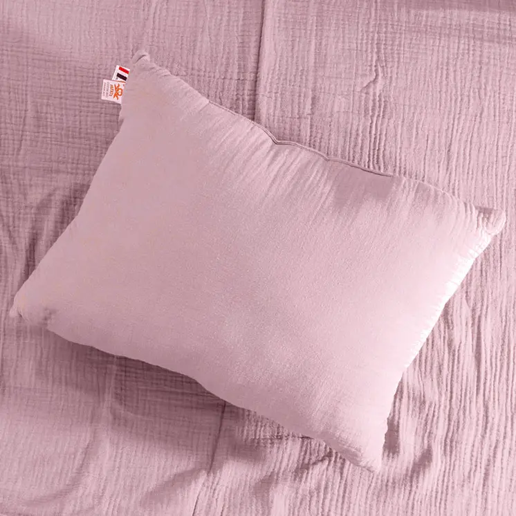 Coussin Rectangle en Coton Bio Rose