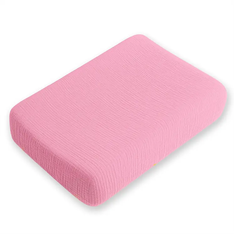 Housse de Matelas à Langer en Coton Bio Rose