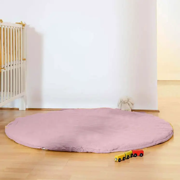 Tapis d'Eveil en Coton Bio Rose