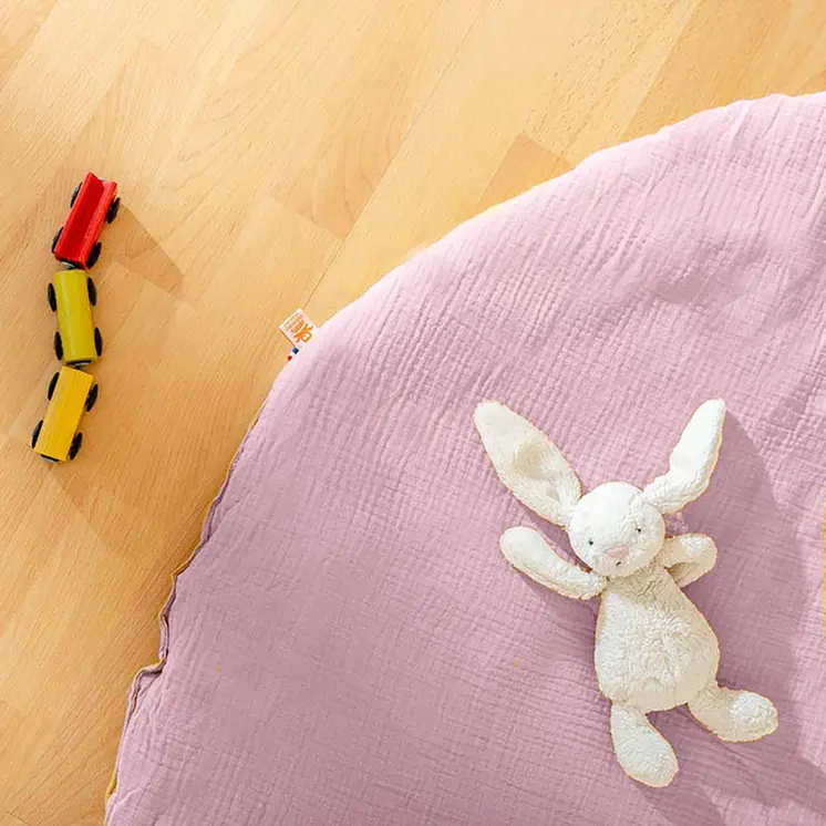 Tapis d'Eveil en Coton Bio Rose