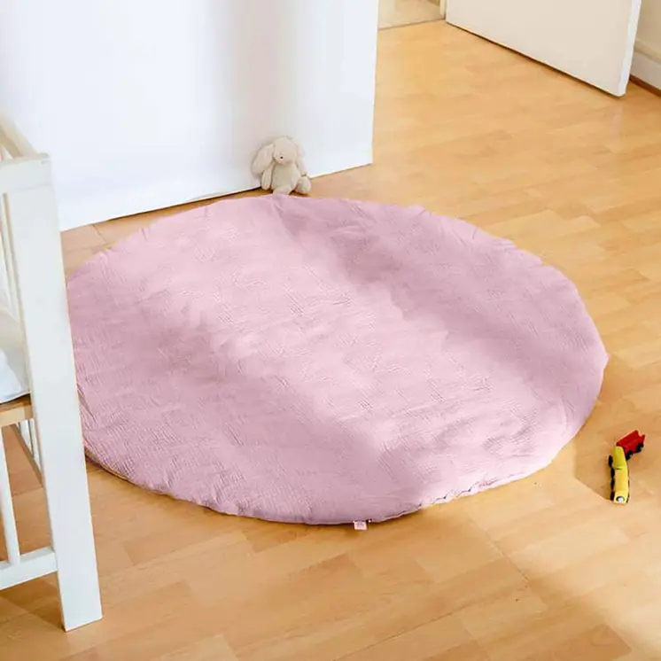 Tapis d'Eveil en Coton Bio Rose