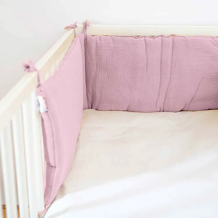 Tour de Lit en Coton Bio Rose