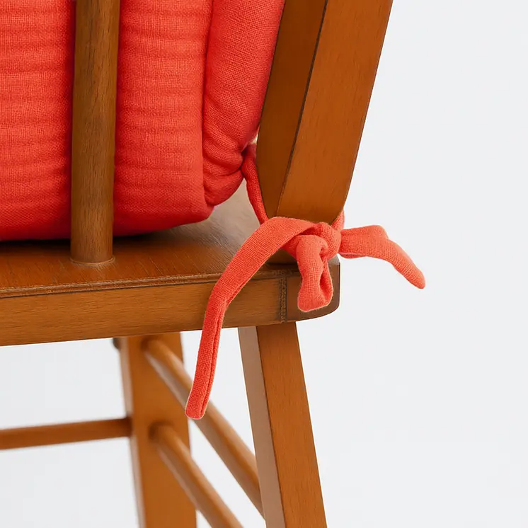 Coussin de Chaise Haute en Coton Bio Fraise