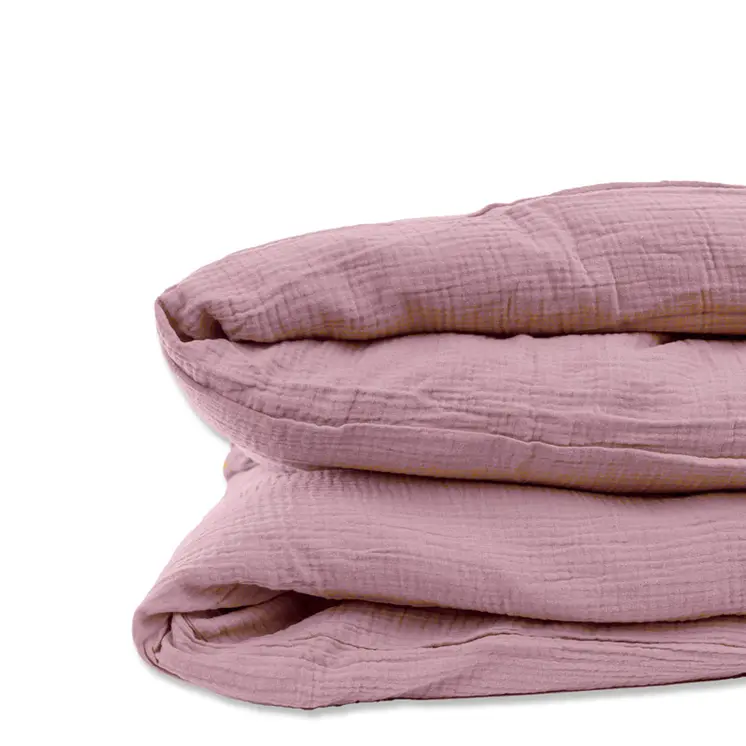Housse de Couette en Coton Bio Rose