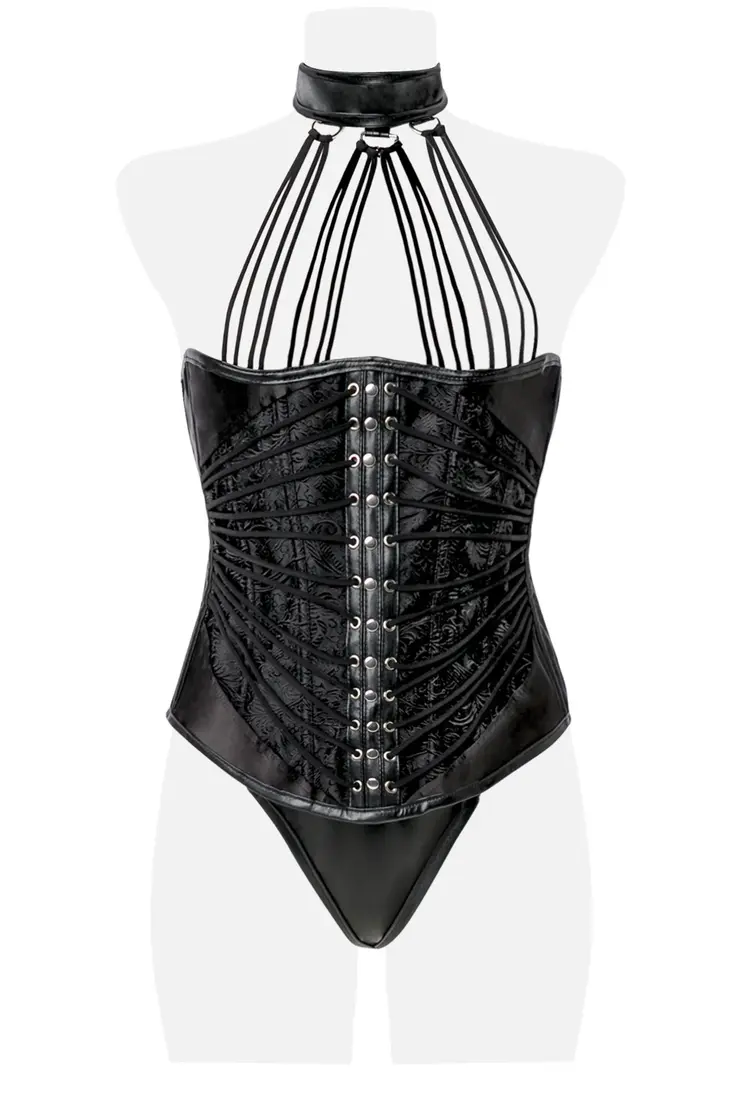 Unterbrust-Corsage mit Slip 14493 - 3XL