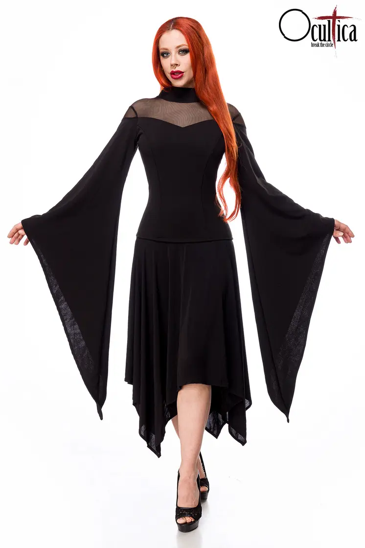 Kleid mit Netzeinsatz 90521 - 4XL