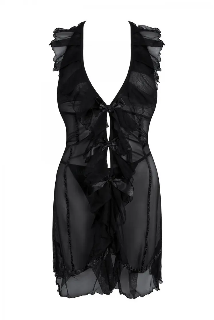 schwarzes Minikleid AA051274 - 5XL/6XL