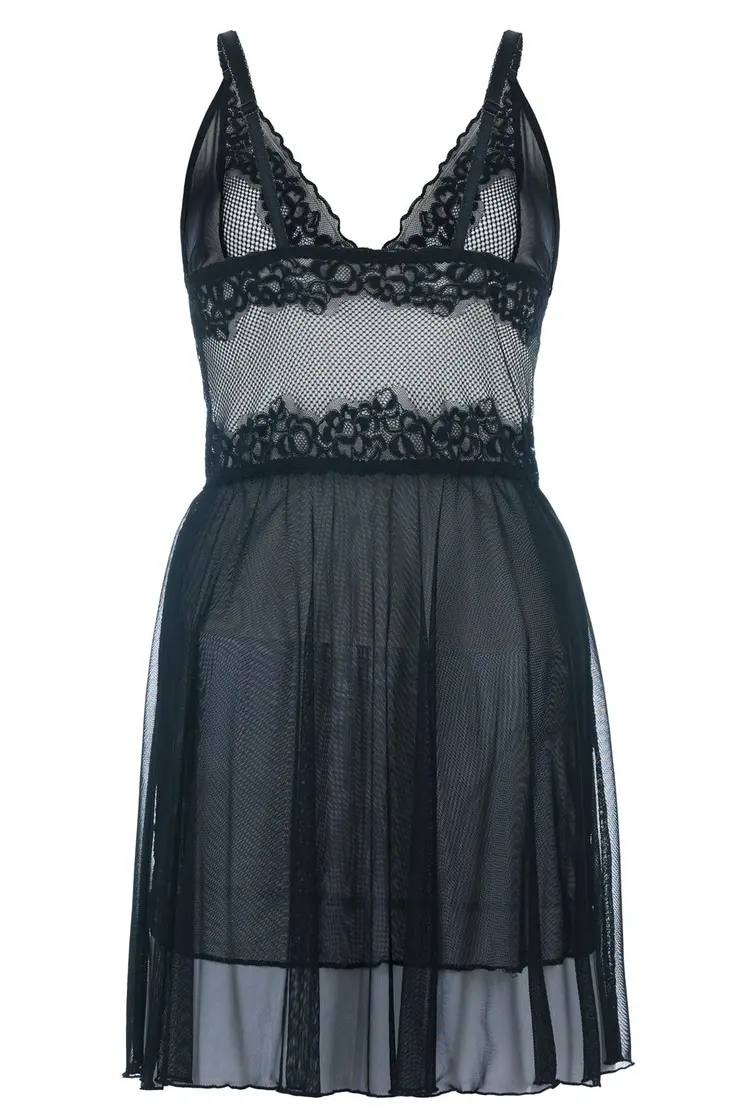 schwarzes Chemise SB/1010 54/56 Sexy Base