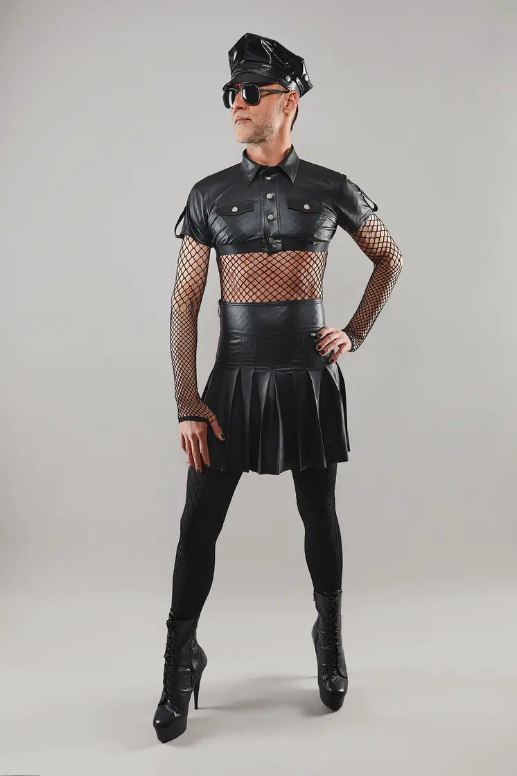 halblanger Rock BOJavier001 schwarz - 2XL