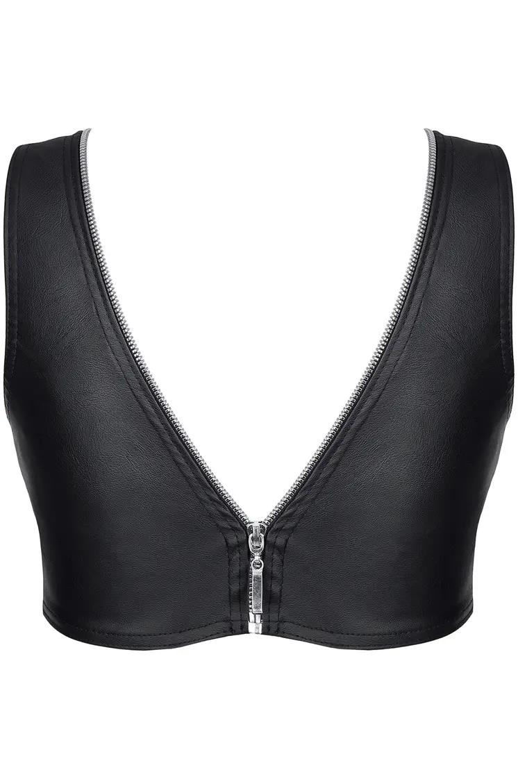 schwarzes Damen-Top BRElisabetta001 - XXL