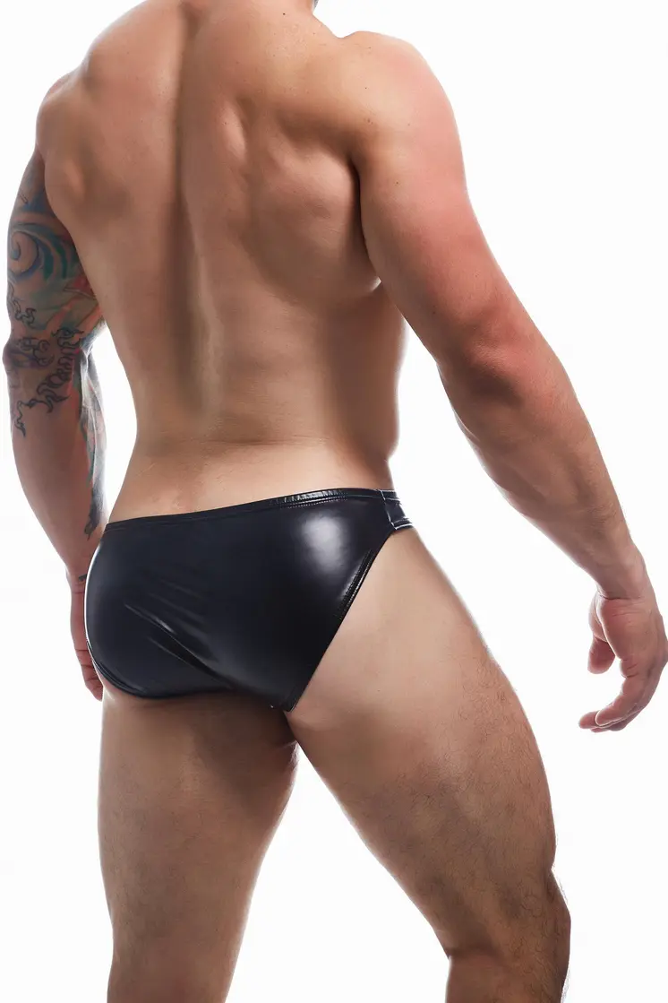 schwarzer Wetlook Slip BL4CK04 - XL