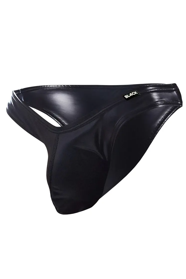schwarzer Wetlook Slip BL4CK04 - XL