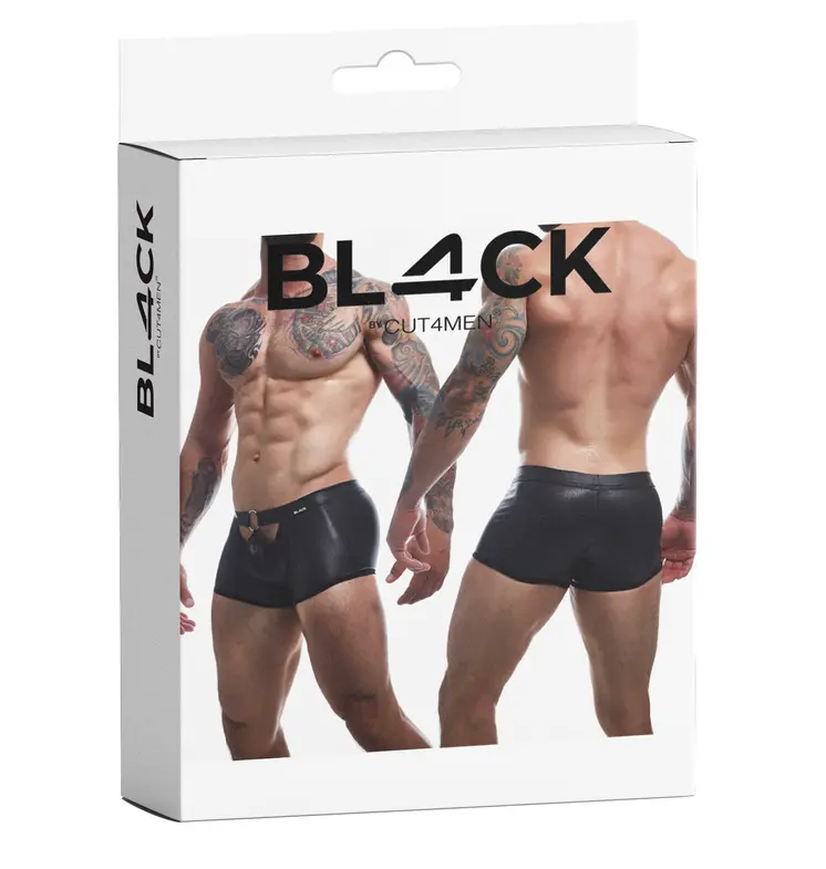 schwarzer Wetlook Boxer BL4CK03 - XL