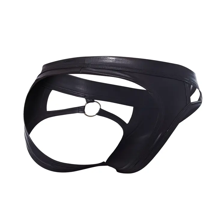 schwarzer Wetlook Jockstrap BL4CK02 - XL