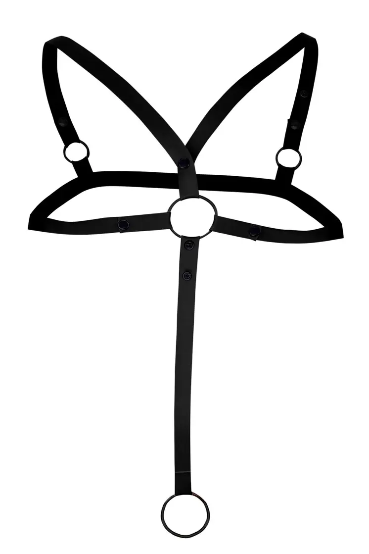 schwarzer Body-Harness 04 - OS