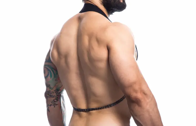 schwarzer Brust-Harness 03 - L/XL