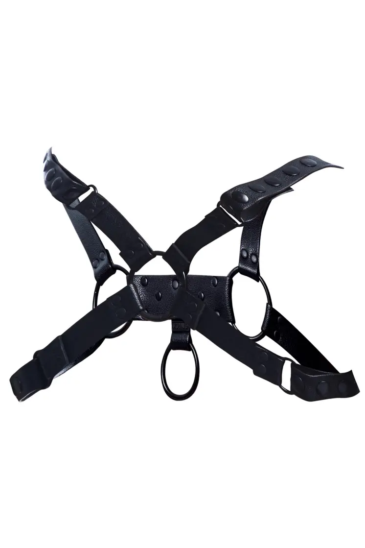 schwarzer Brust-Harness 01 - OS
