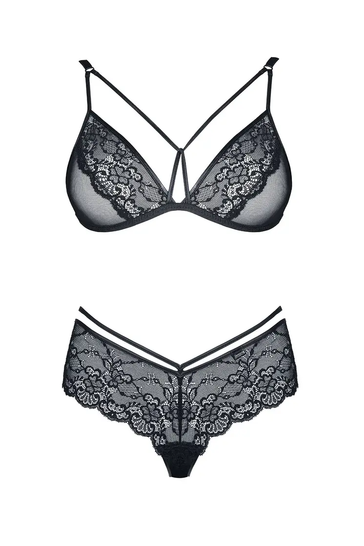 schwarzes Set Grace - XXL