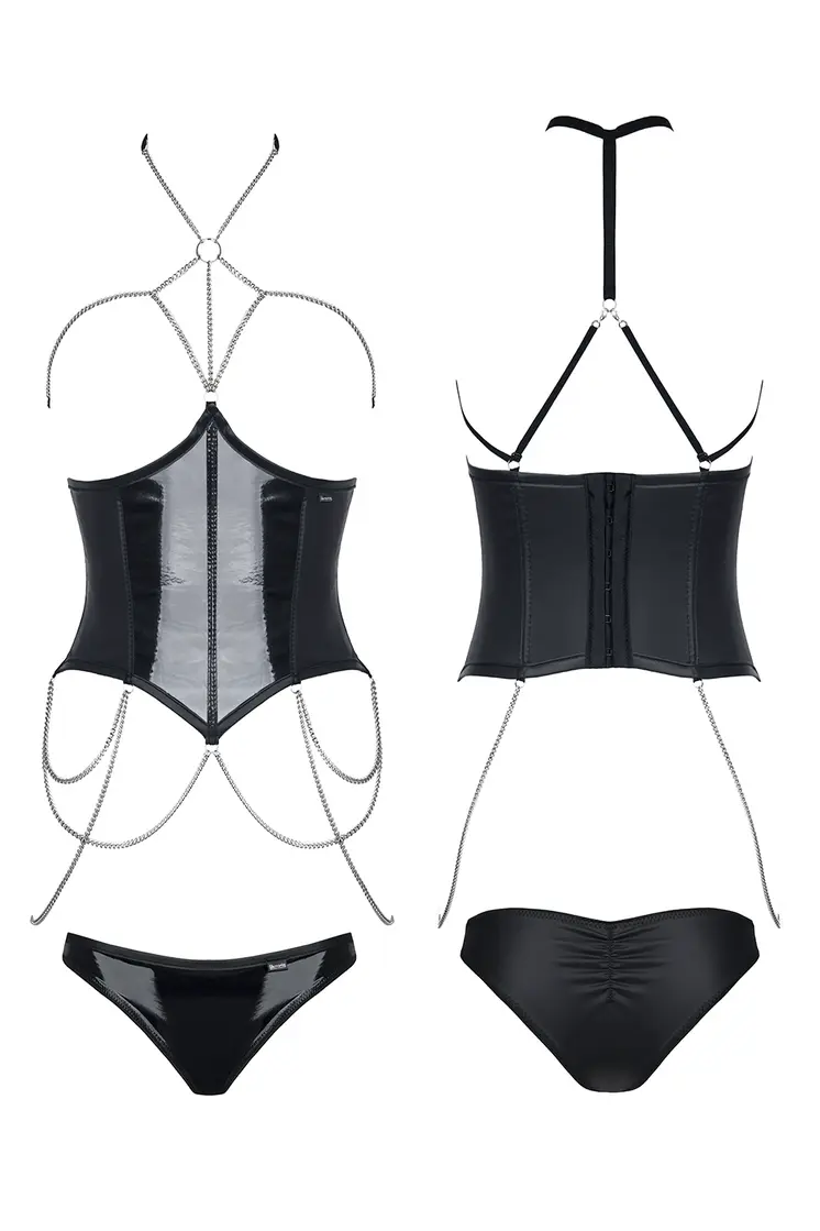 schwarzes Set Nikoletta - XXL