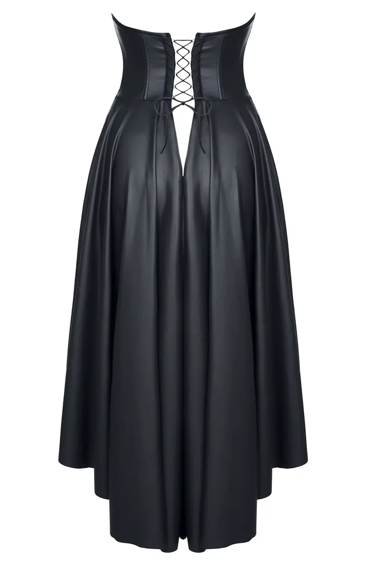 schwarzes Kleid DE438 - XL von Demoniq