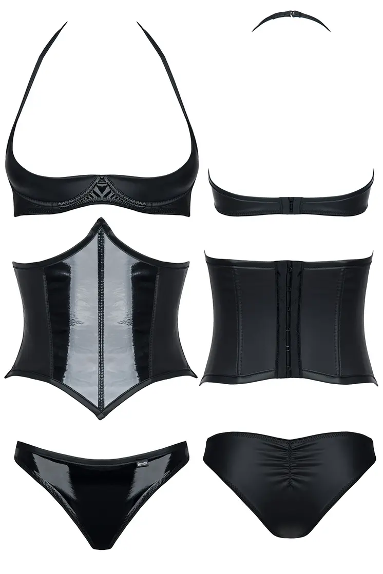 schwarzes Set DE448 - XXL von Demoniq