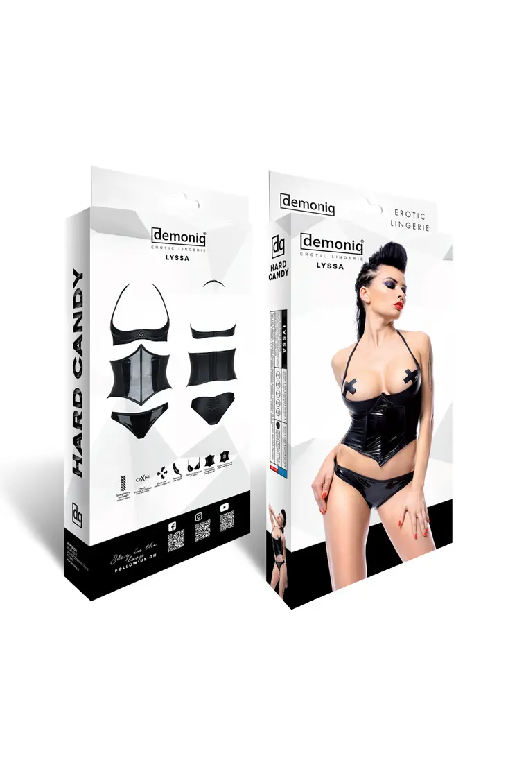 schwarzes Set DE448 - XXL von Demoniq