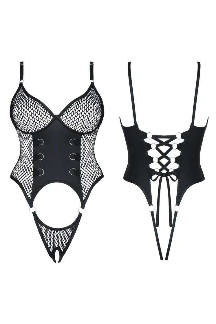 schwarzer ouvert  Body DDReja001 - XL