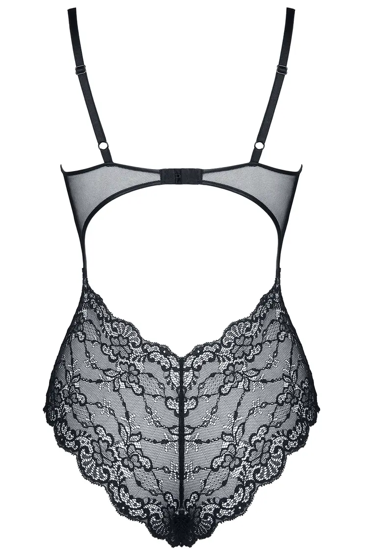 schwarzer Body Carine - M