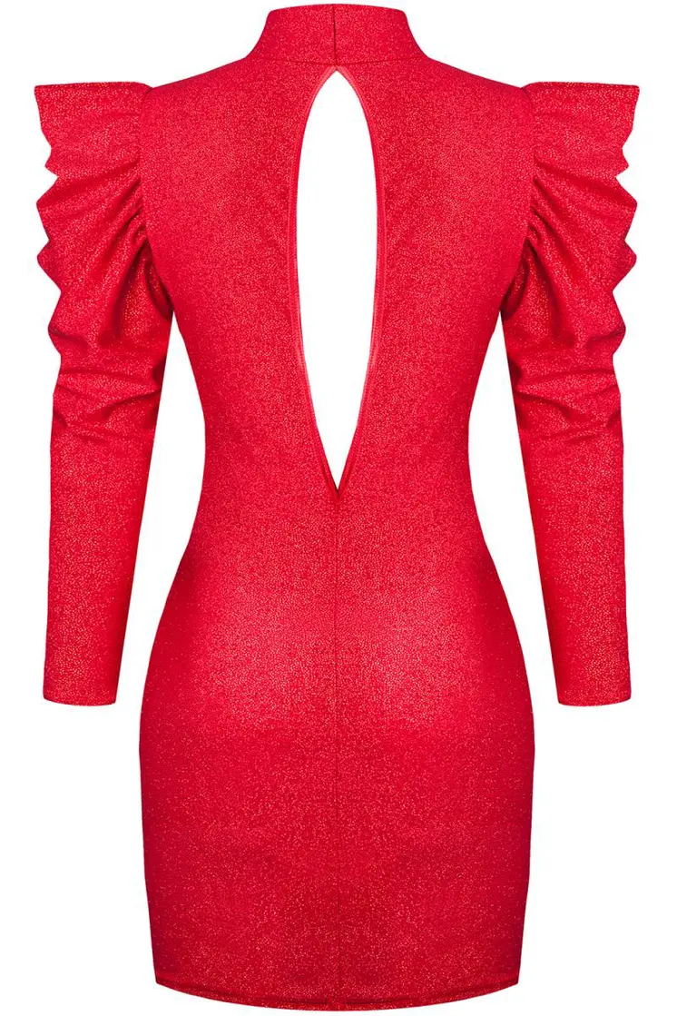rotes Minikleid CADR006 - L
