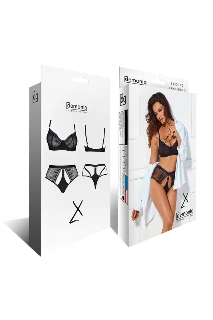 schwarzes Set LXSarita001 - XXL