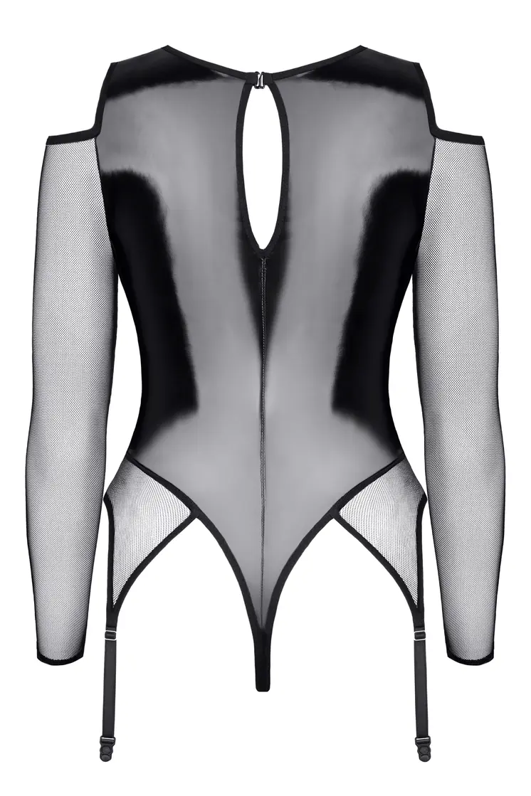schwarzer Straps-Body TDTrude001 - 2XL