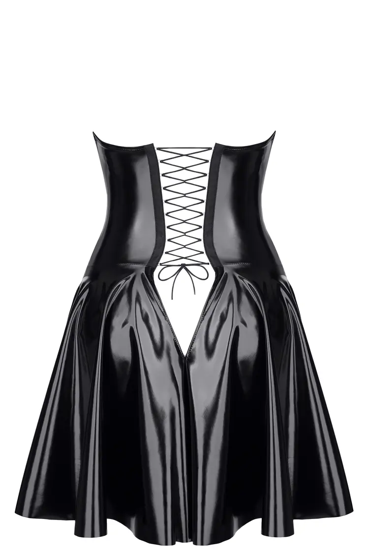 schwarzes Lack Miniklied TDJutta001 - 5XL