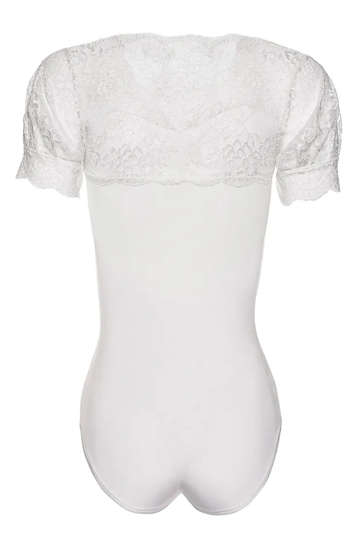 ecru Body mit Spitze KA923333 - 2XL