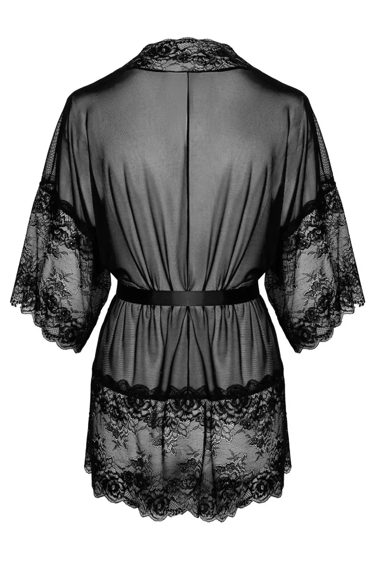 KISS245 Negligee aus Netz und Spitze - L/XL