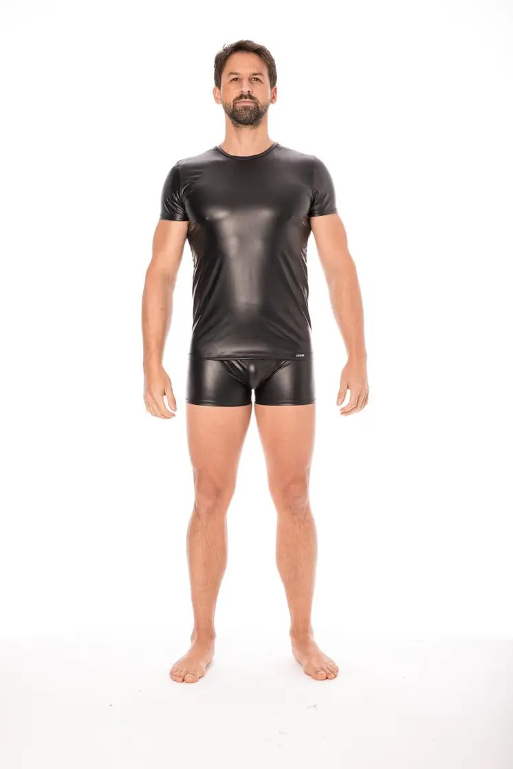 schwarze Wetlook T-Shirt 2008-81 - M