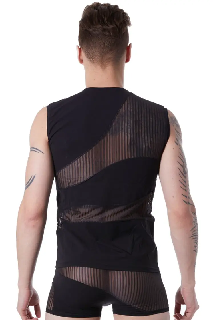 schwarzes T-Shirt Shade 803-77 - XL