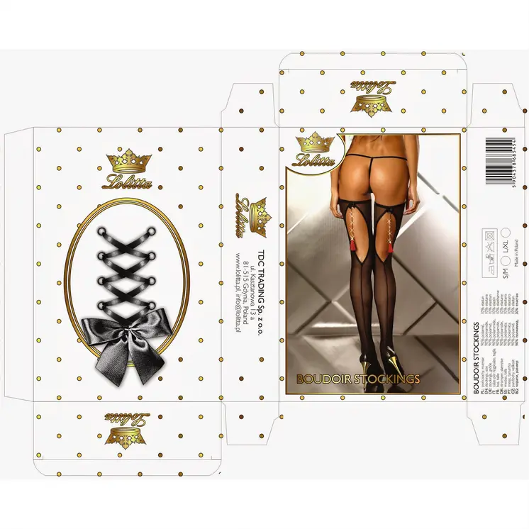 halterlose Strümpfe Boudoir L/XL von Lolitta